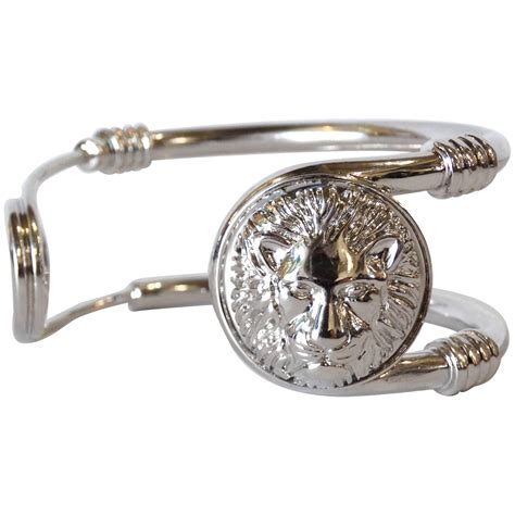 versace versus lion cufflinks|Versace lion bracelet.